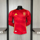 Camisa Espanha 2024/25 Home Manga Longa Versão Jogador