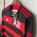 Camisa Flamengo 2024/25 Home Manga Longa