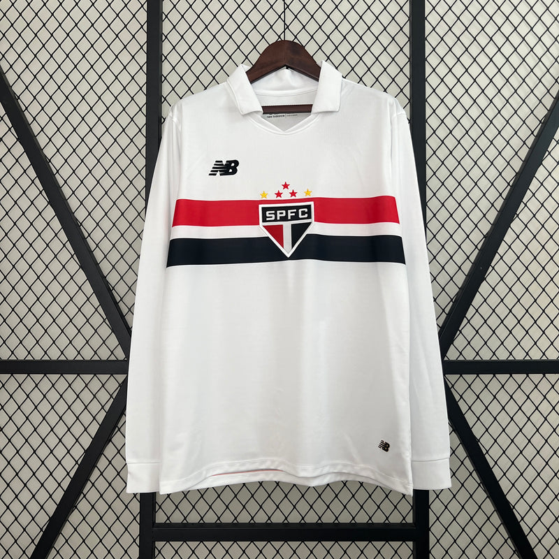 Camisa São Paulo Manga Longa 2024/25 Home