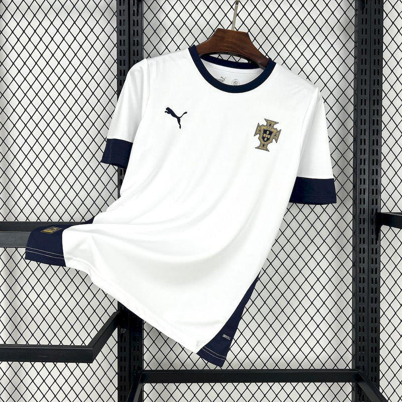 Camisa Portugal Casual Branca/Azul 2025/26