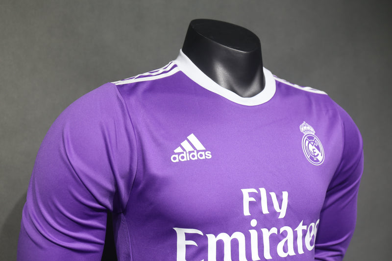 Camisa Real Madrid Retrô Manga Longa 2016/17