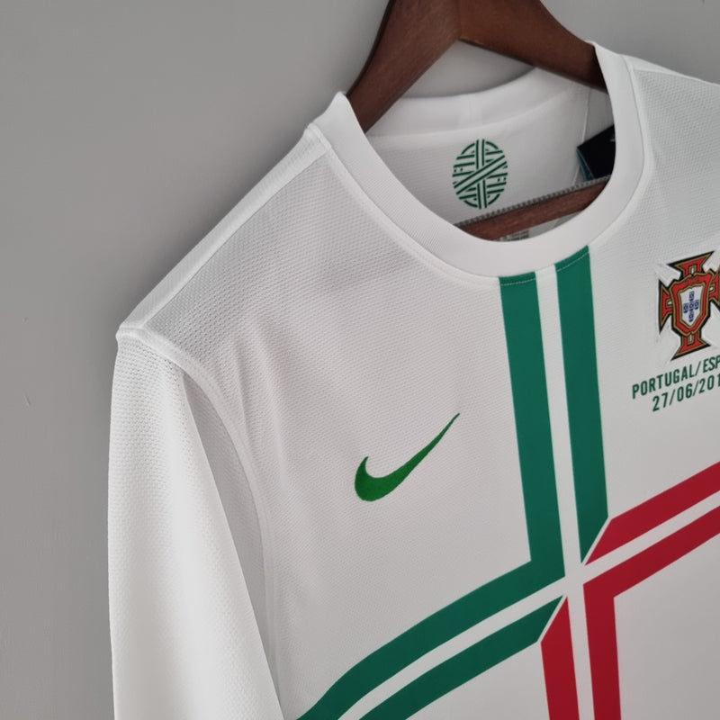 Camisa Portugal Retrô Manga Longa 2012 Away