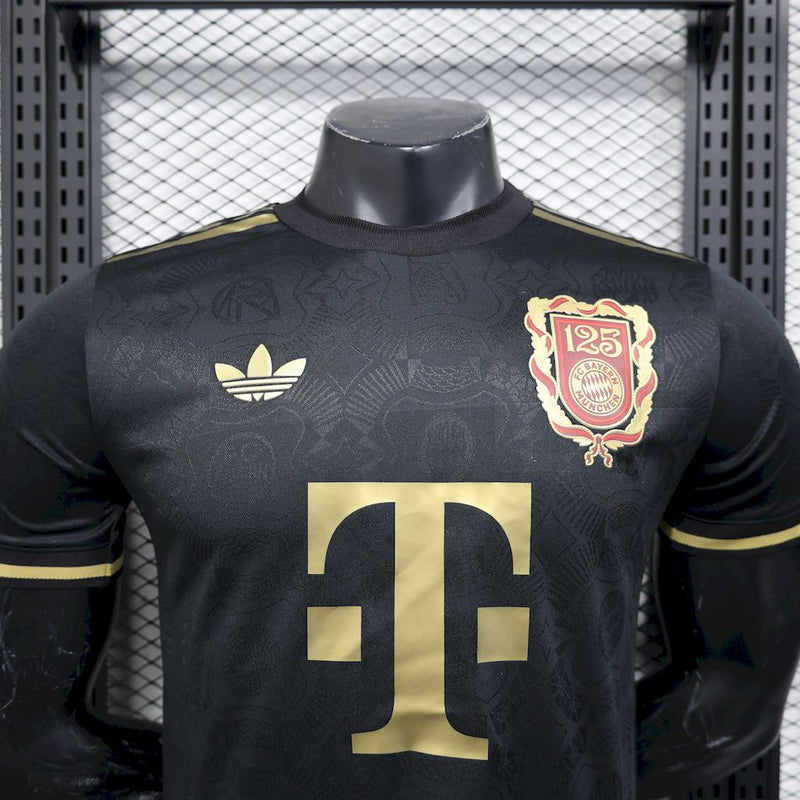 Camisa Bayern de Munique 2025/26 Preta Edição Especial 125 Anos Versão Jogador