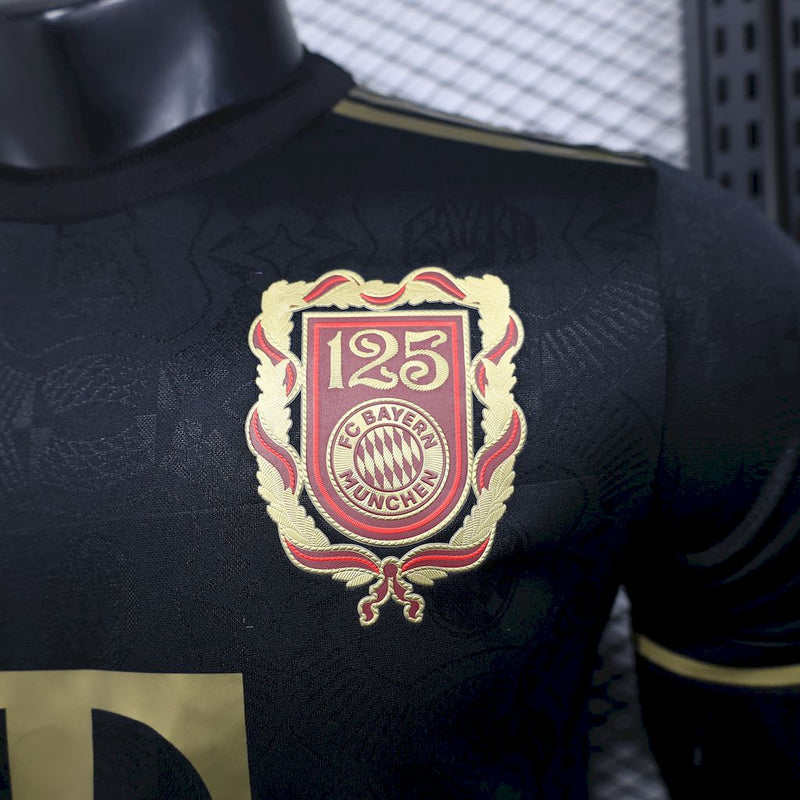 Camisa Bayern de Munique 2025/26 Preta Edição Especial 125 Anos Versão Jogador
