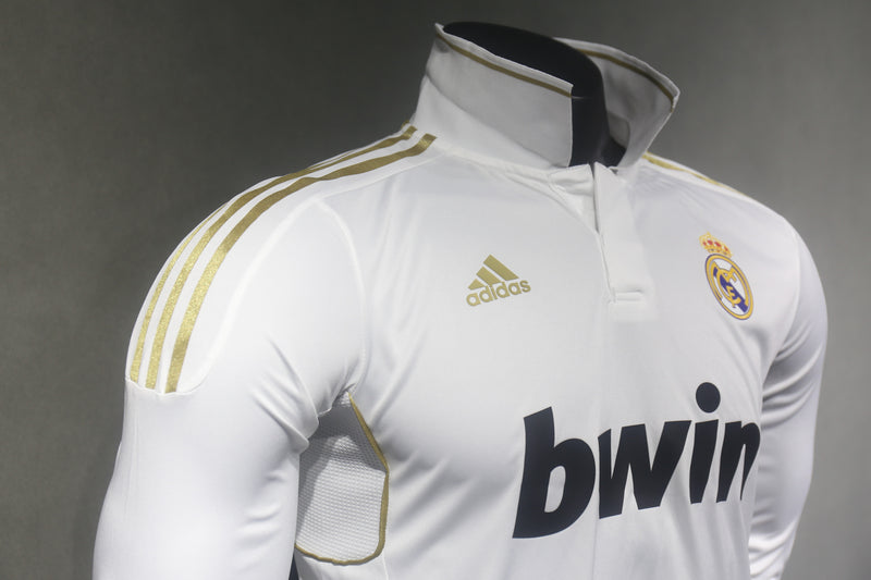 Camisa Real Madrid Retrô Manga Longa 2011/12