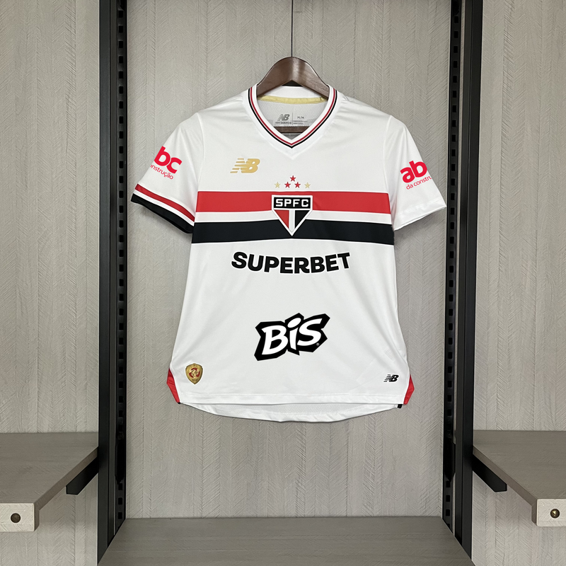 Camisa São Paulo Feminina 2025/26 Home