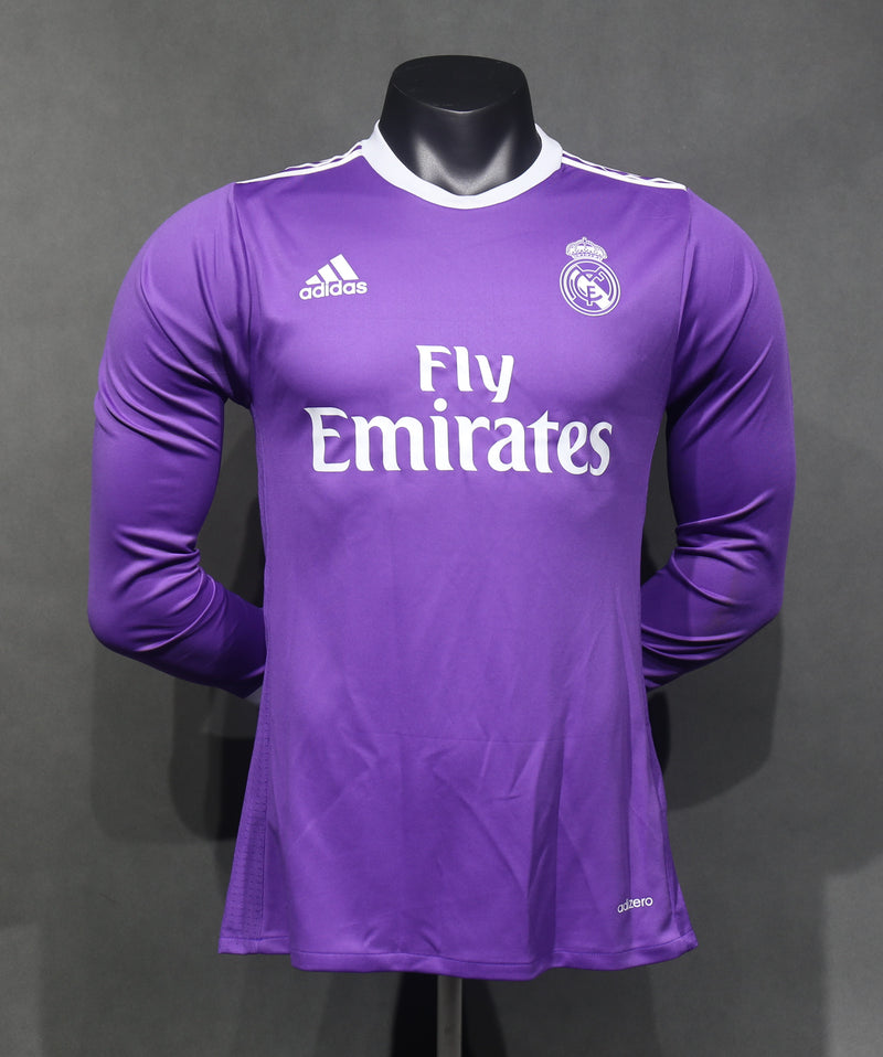 Camisa Real Madrid Retrô Manga Longa 2016/17