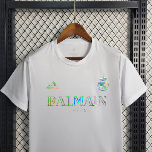 Camisa Real Madrid Balmain Refletiva 2023/24 Branca