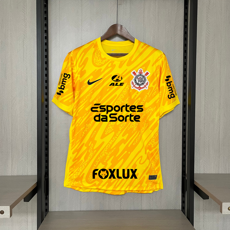 Camisa Corinthians 2024/25 Goleiro Amarela HUGO