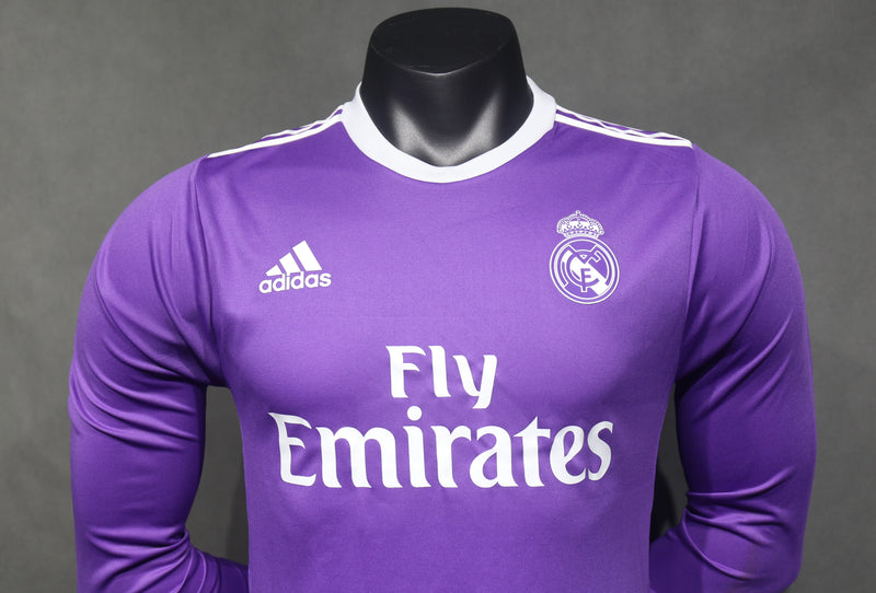 Camisa Real Madrid Retrô Manga Longa 2016/17