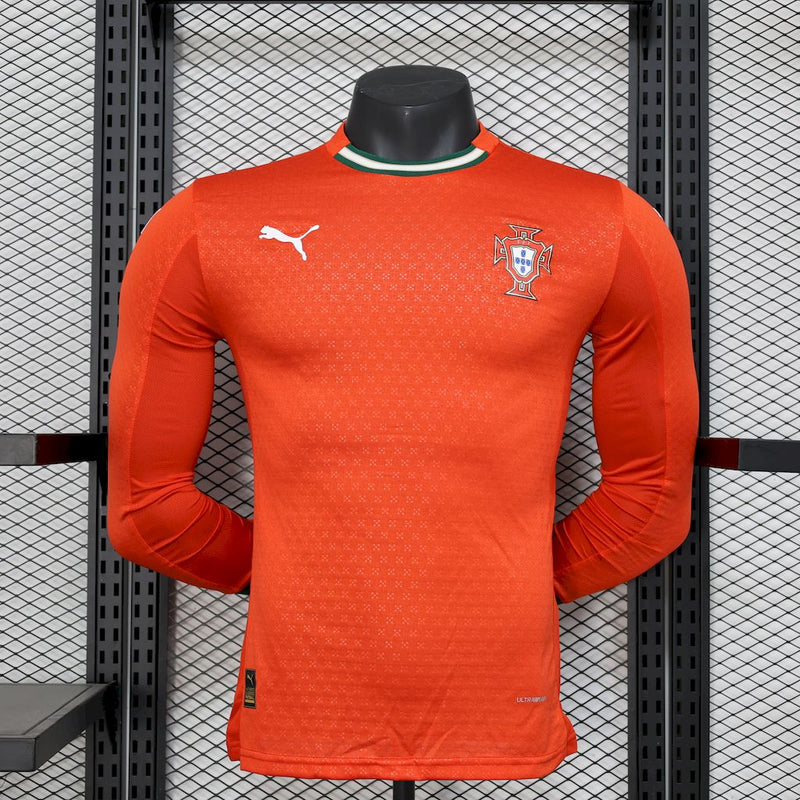 Camisa Portugal Manga Longa 2025/26 Home Versão Jogador