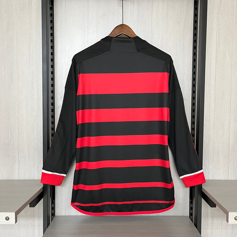Camisa Flamengo 2024/25 Home Manga Longa