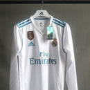 Camisa Real Madrid Retrô Manga Longa 2017/18 Home