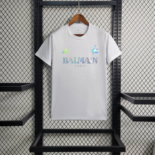 Camisa Real Madrid Balmain Refletiva 2023/24 Branca