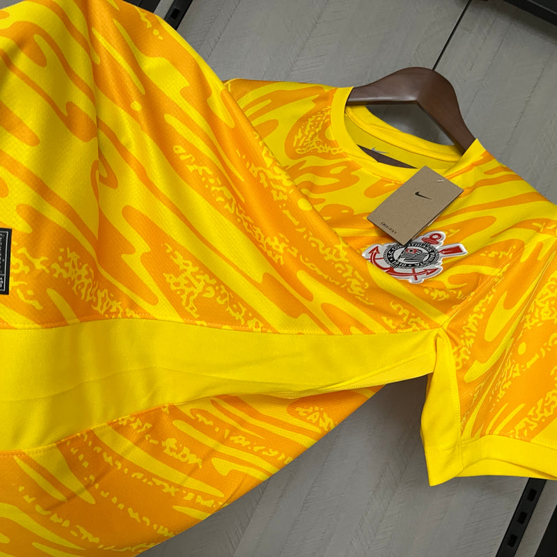 Camisa Corinthians 2024/25 Goleiro Amarela HUGO