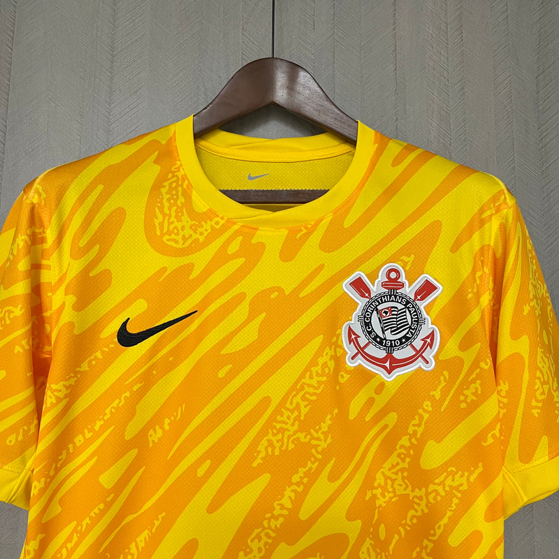 Camisa Corinthians 2024/25 Goleiro Amarela HUGO