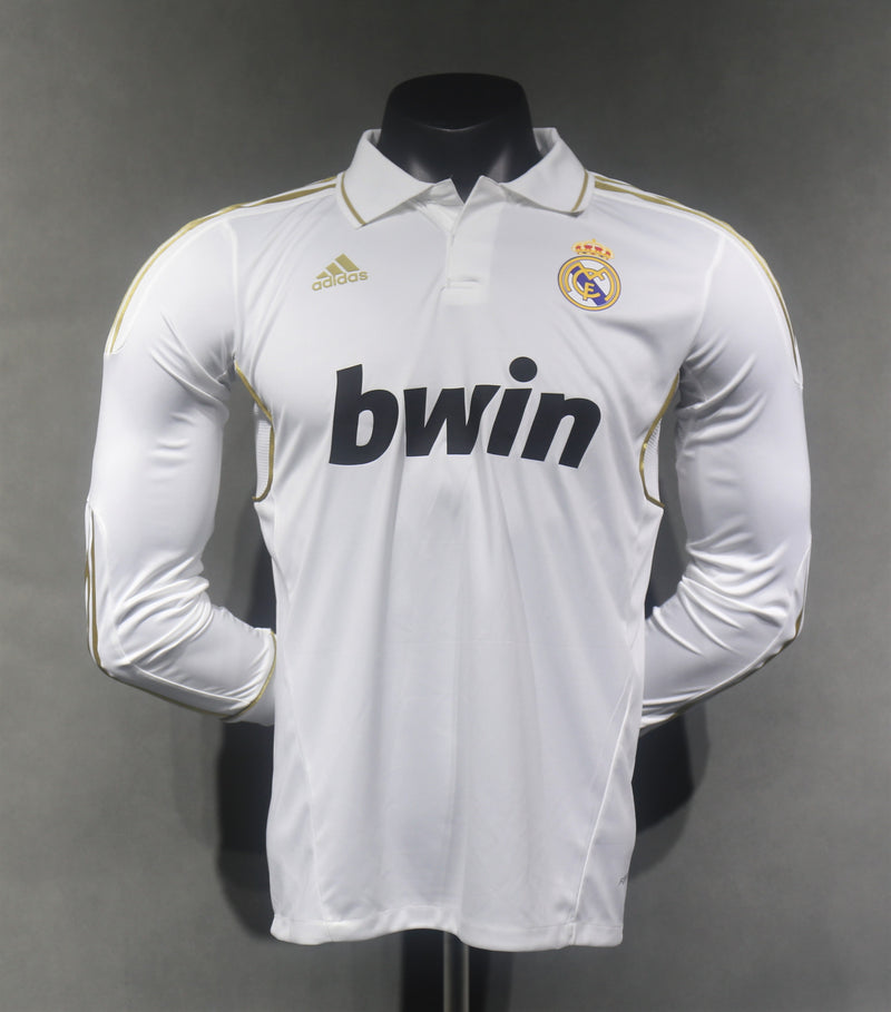 Camisa Real Madrid Retrô Manga Longa 2011/12