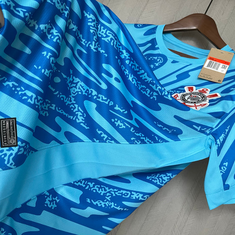 Camisa Corinthians 2024/25 Goleiro Azul HUGO