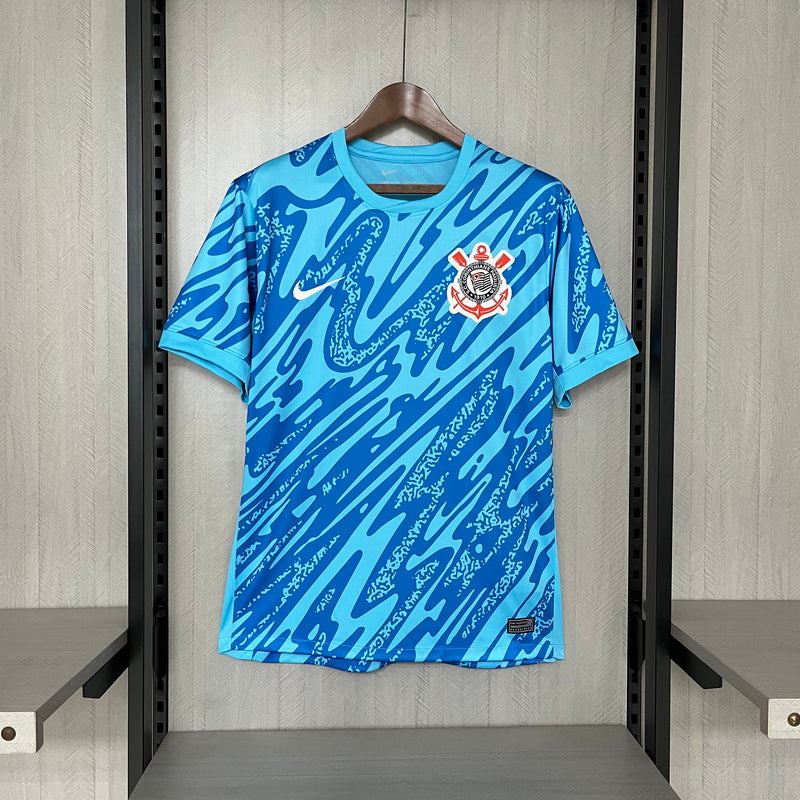 Camisa Corinthians 2024/25 Goleiro Azul HUGO